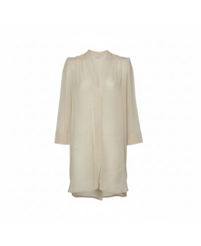 Женское платье-трапеция Isabel Marant из вуали цвета экрю