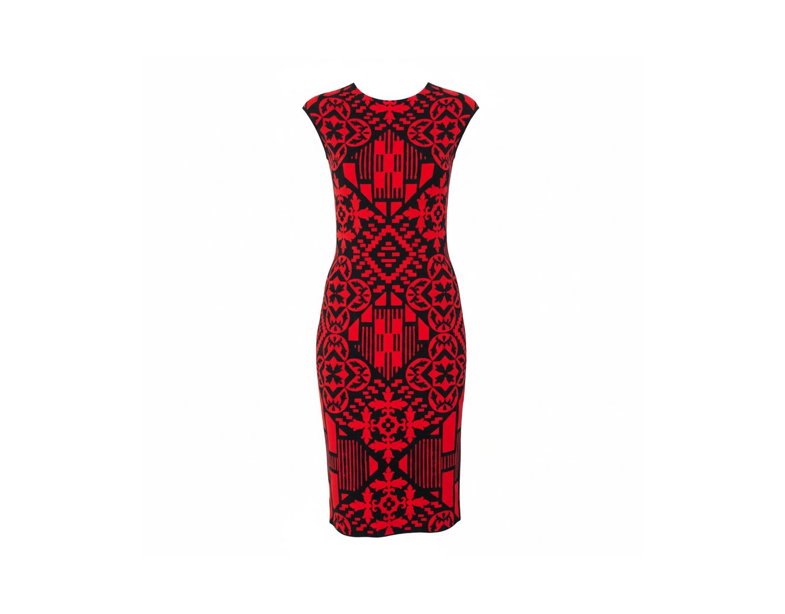 Pre-Owned Alexander Mcqueen Женское платье Jacquard Knit Sheath
