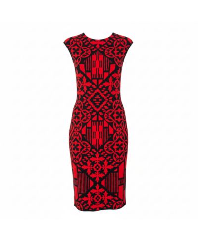 Pre-Owned Alexander Mcqueen Женское платье Jacquard Knit Sheath
