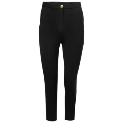 Pre-Owned Roberto Cavalli Женские узкие брюки из крепового шелка