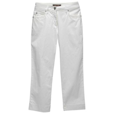 Pre-Owned Roberto Cavalli Женские брюки-капри из хлопка