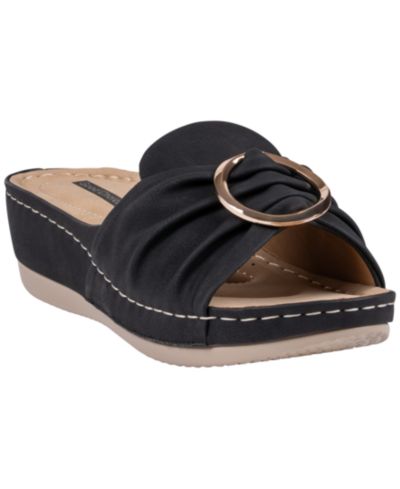 Женские босоножки на танкетке GC Shoes Isola с цветочным принтом
