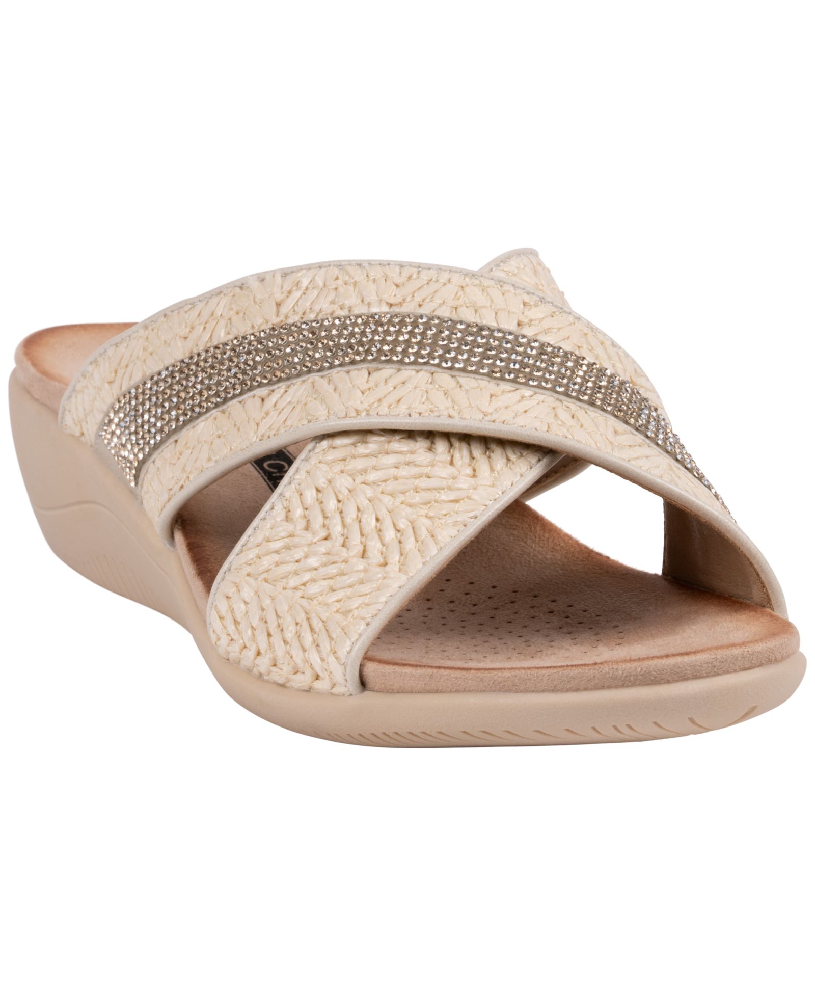Женские сандалии GC Shoes Linnie Woven Crisscross Comfort