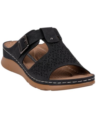 Женские сандалии GC Shoes Loni Embellished Comfort с круглым носком
