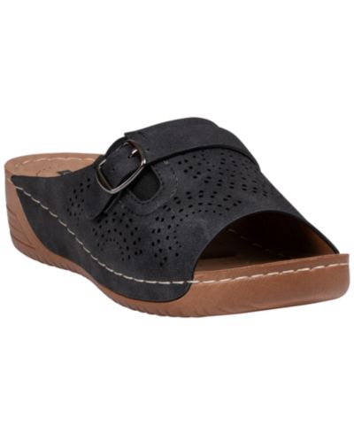 GC Shoes Women's Moira Comfort Slip On Sandals