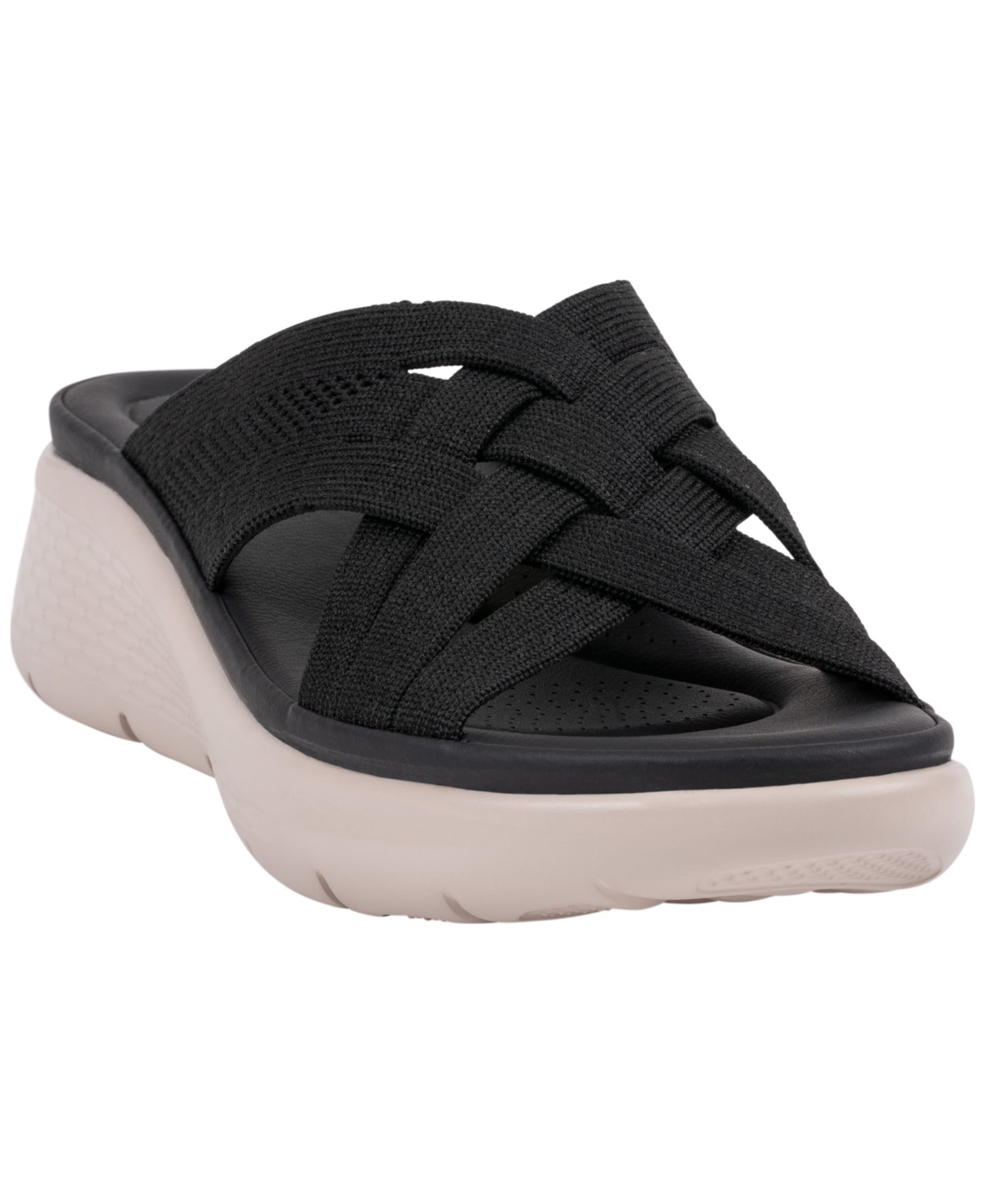 GC Shoes Women's Sellena Knit Strappy Comfort Sandals
