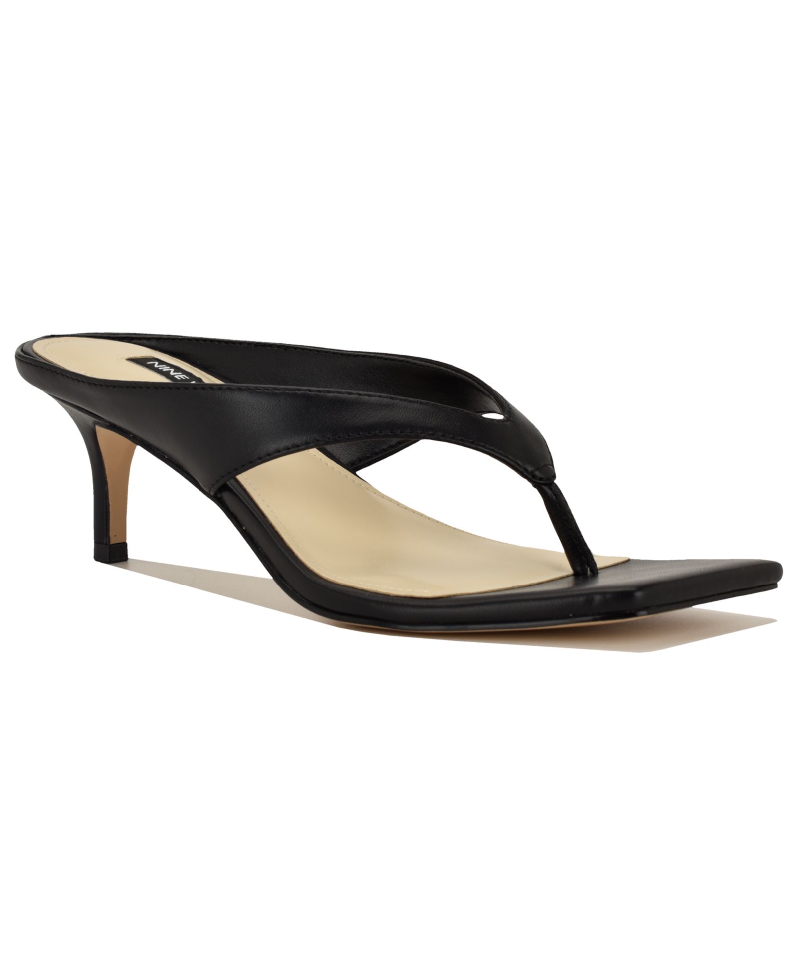 Женские нарядные босоножки Nine West Olanna Thong Kitten Heel