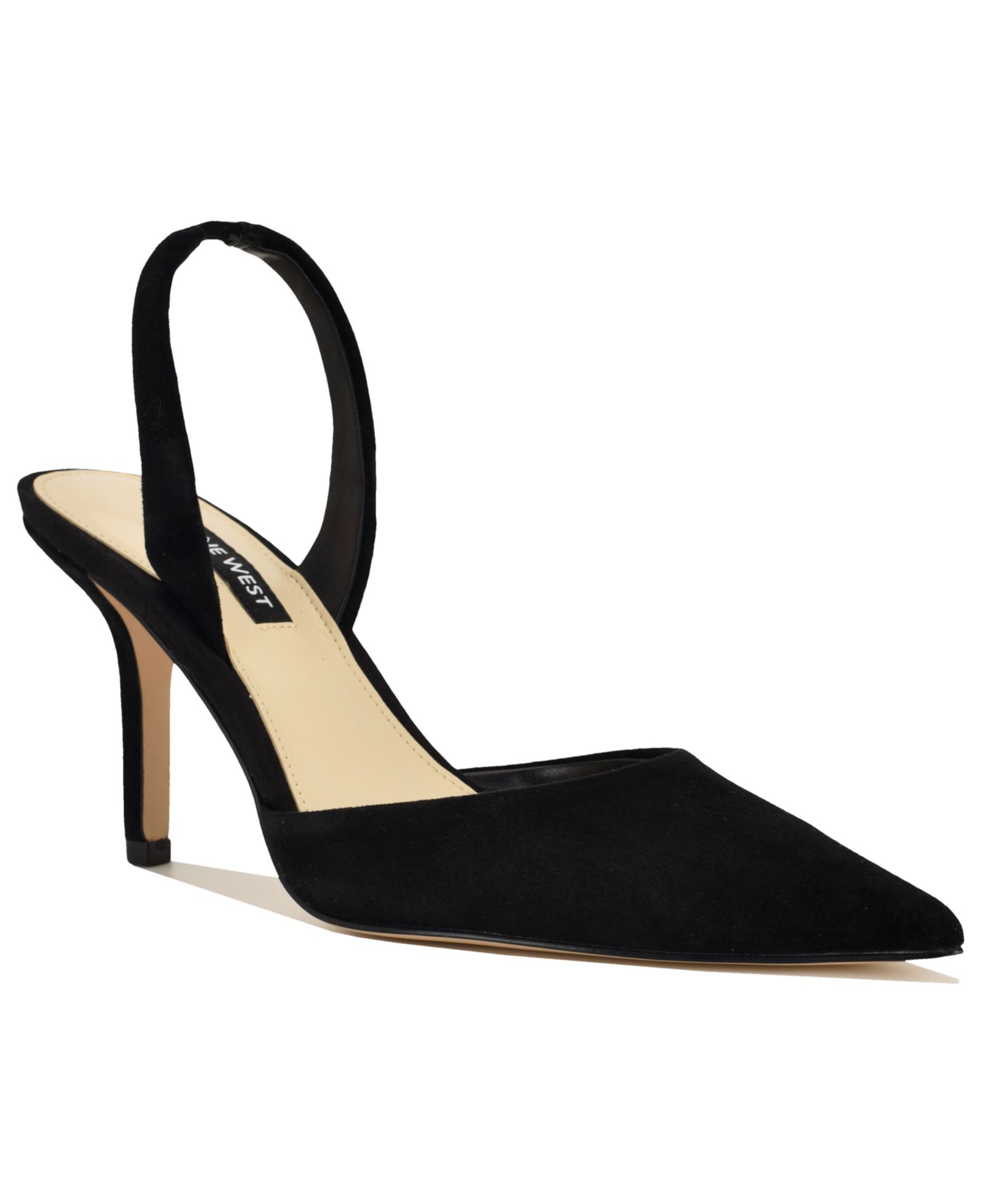 Nine West Women's Paytie Suede Slingback Stiletto Pumps