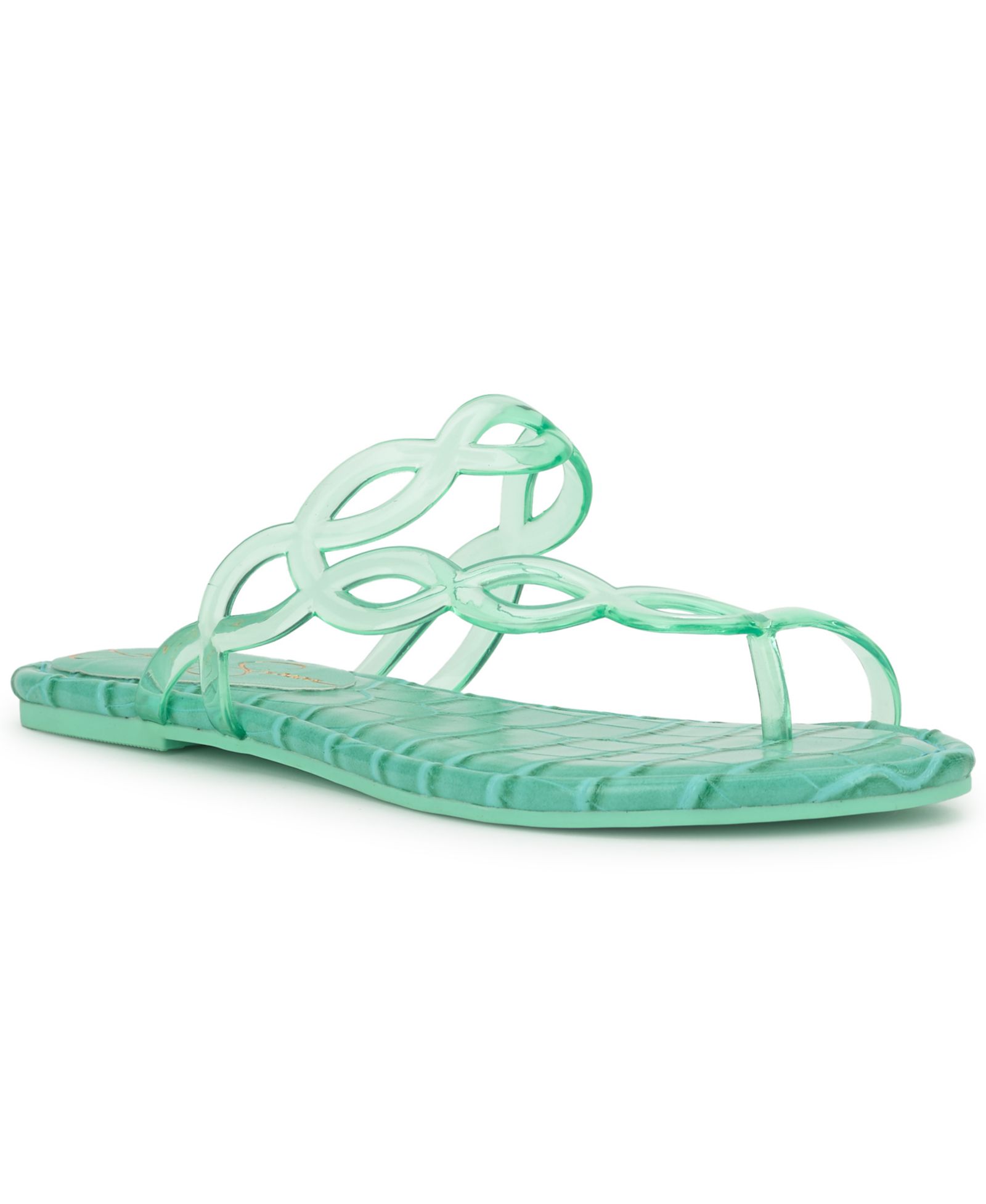 Jessica Simpson Women's Aloni Jelly Toe-Ring Flat Sandals
