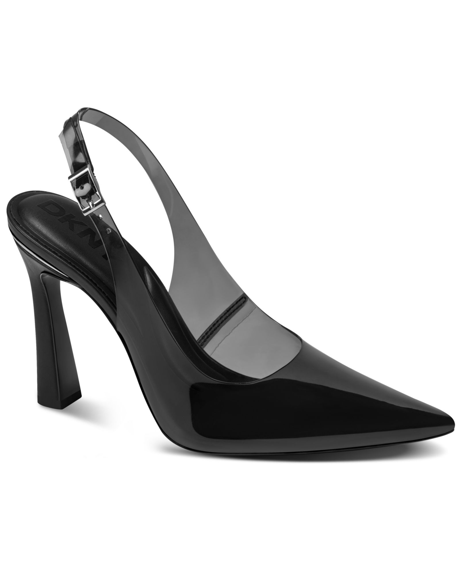 DKNY Women's Cinette Vinyl Slingback Pumps