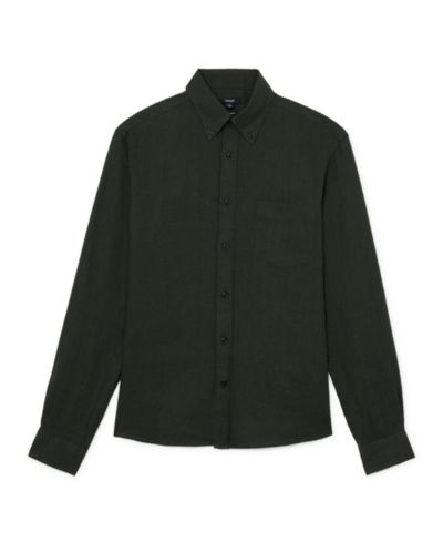 Мужская льняная рубашка REISS Queens Regular-Fit Button-Down