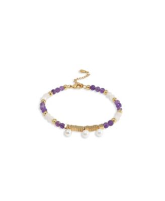 Purple & white & gold