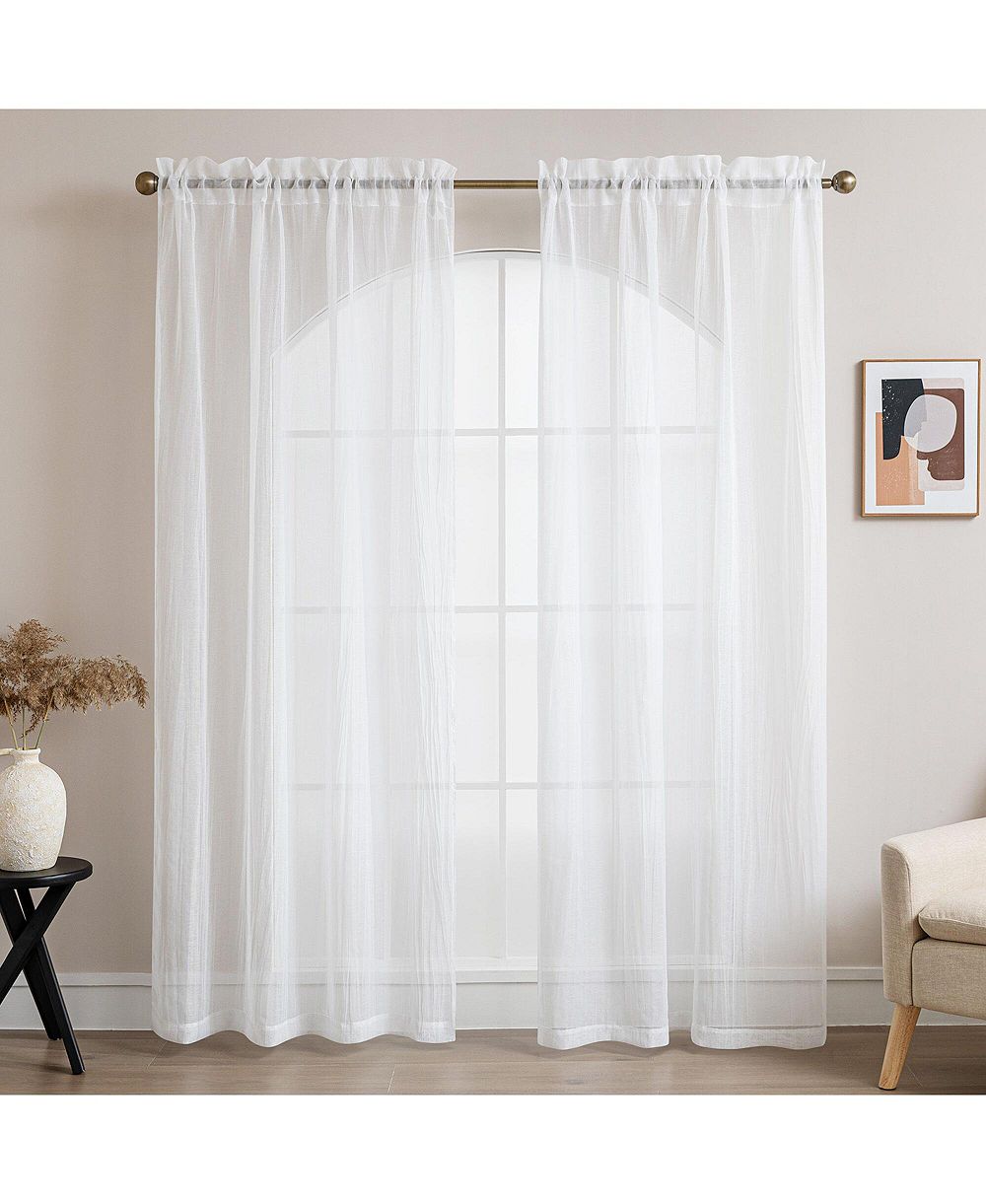 Шторы Awesome Home Crinkle Textured Semi-Sheer
