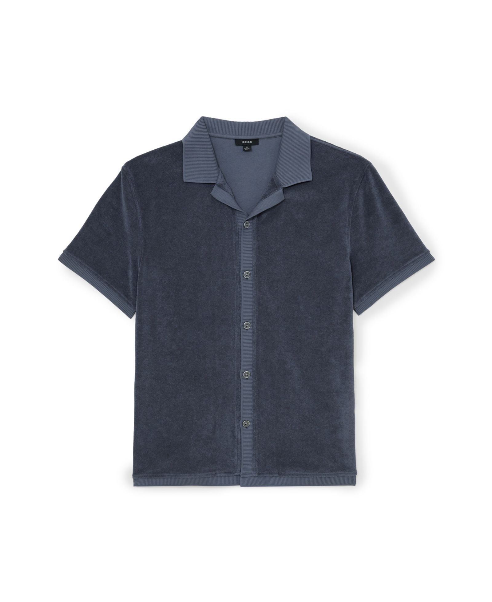 REISS Men's Eden Toweling Shirt
