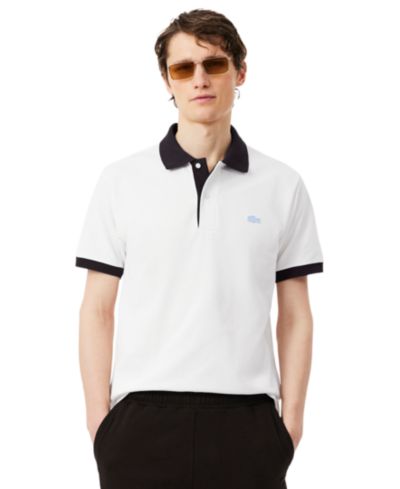 Lacoste Мужская рубашка поло из хлопка Classic-Fit Contrast Rib