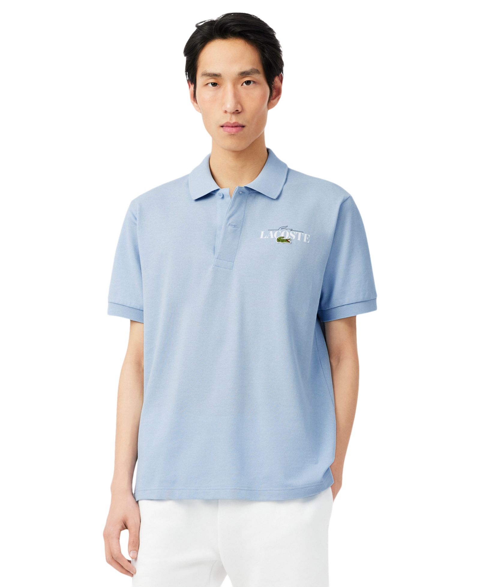 Lacoste Мужская поло с принтом Classic-Fit