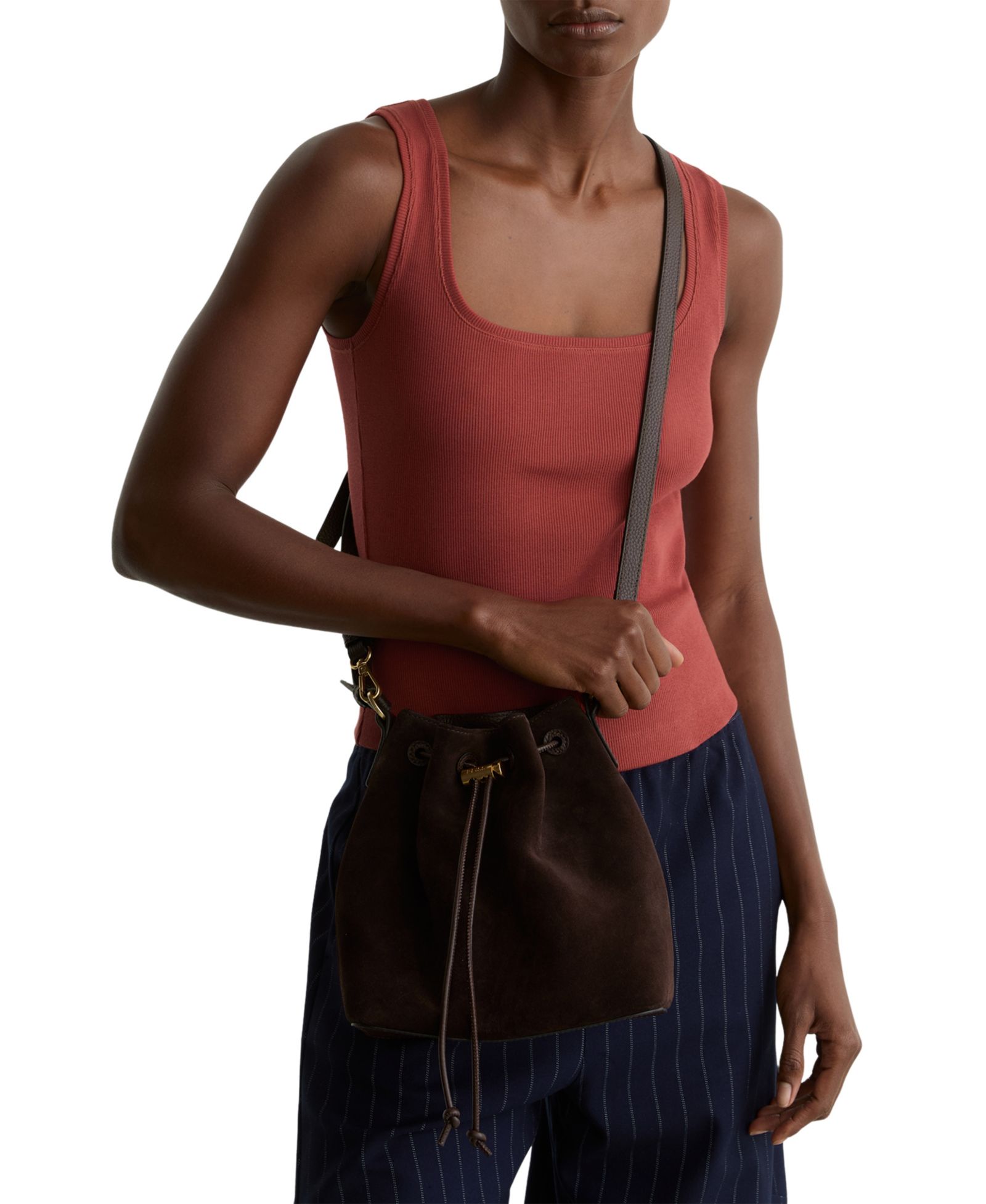 REISS Women's Riva Square Neck Vest