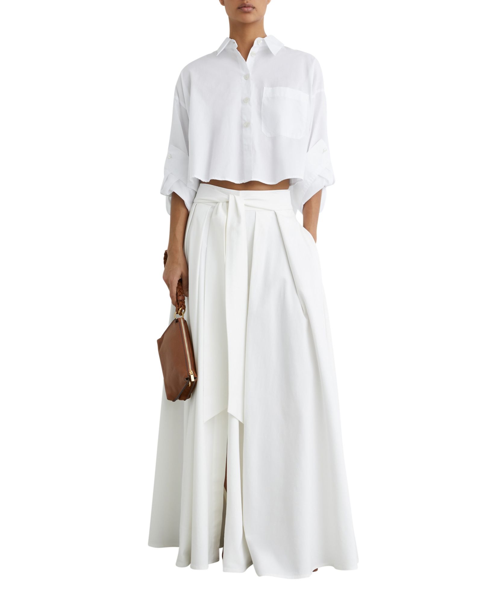 REISS Женская укороченная хлопковая рубашка Solenge