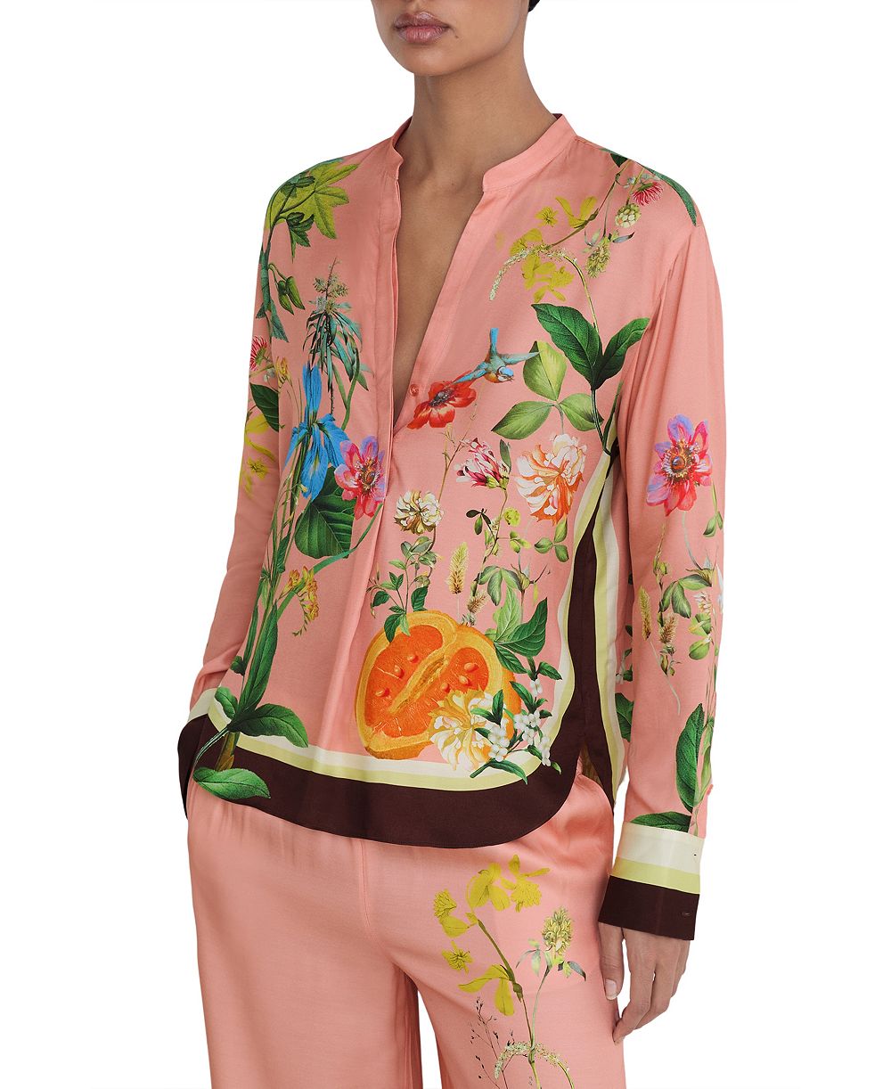 Женский топ REISS Milos Scarf Print