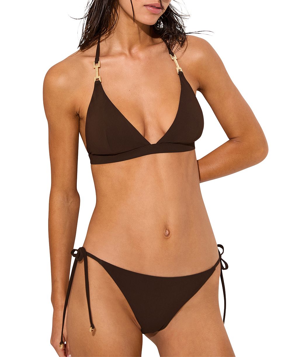 REISS Women's Riah Low-Rise Side-Tie Bikini Bottoms