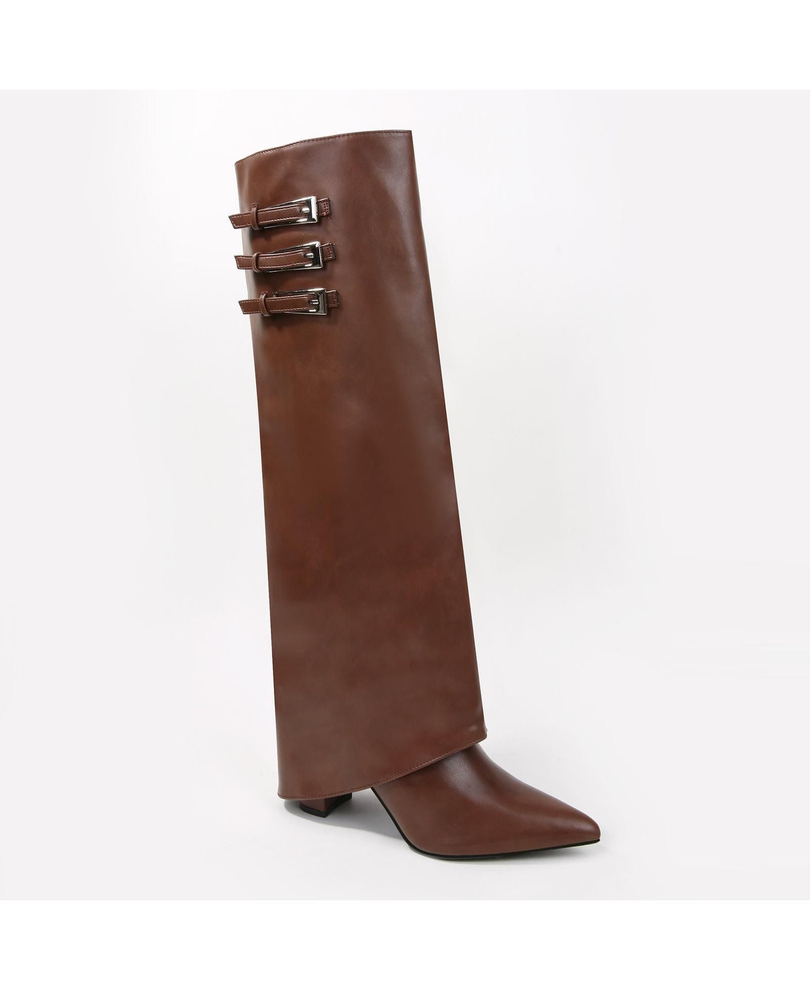 BERNESS Women's Antonia Foldover Knee-High Boots