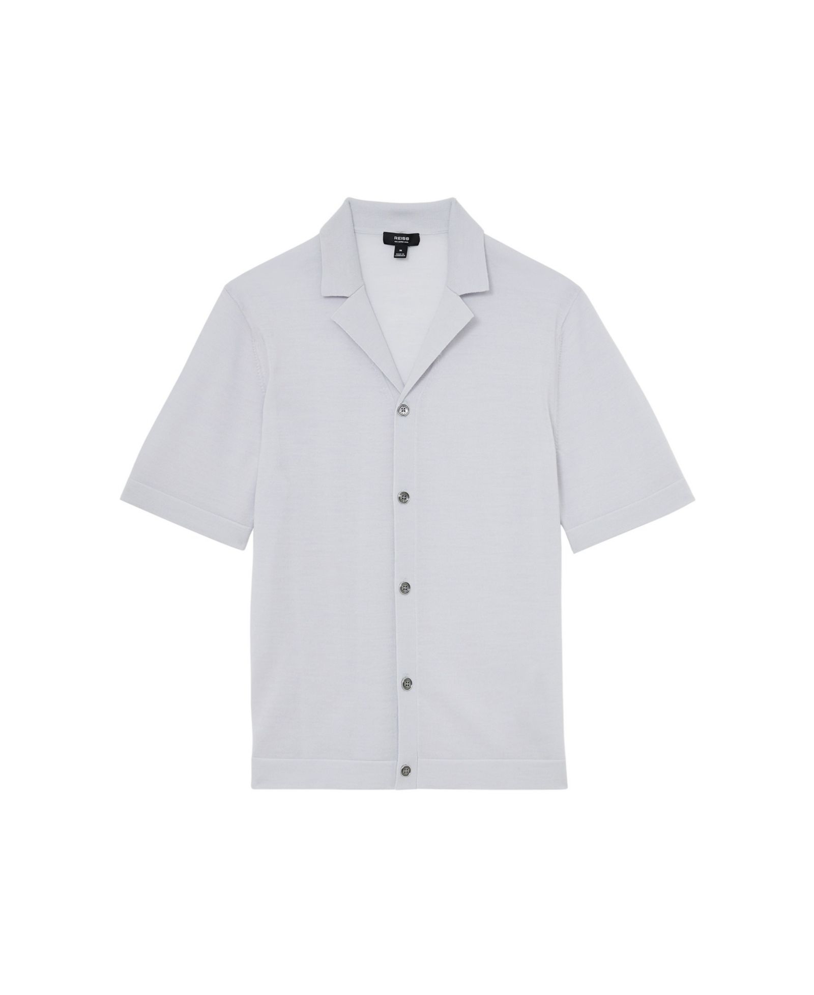 REISS Men's Grafton Cuban Merino Wool Shirt