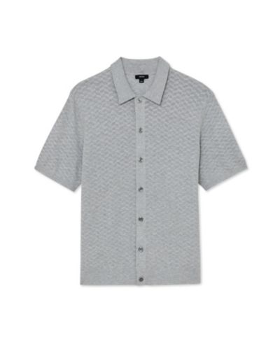 REISS Мужская текстурированная рубашка Phoenix Button Through