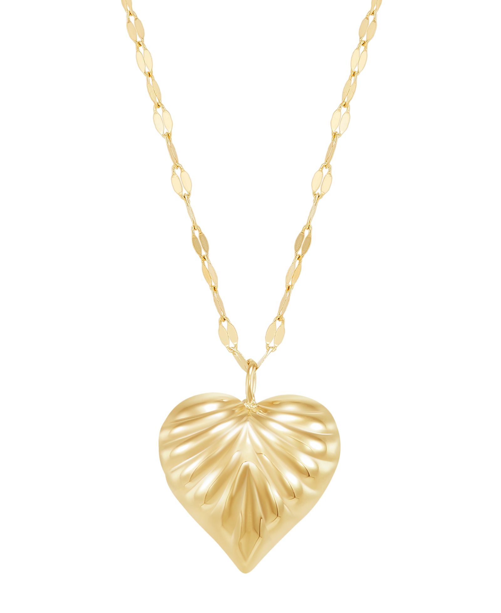 Подвеска в виде сердца из цельного золота 10k, Macy's