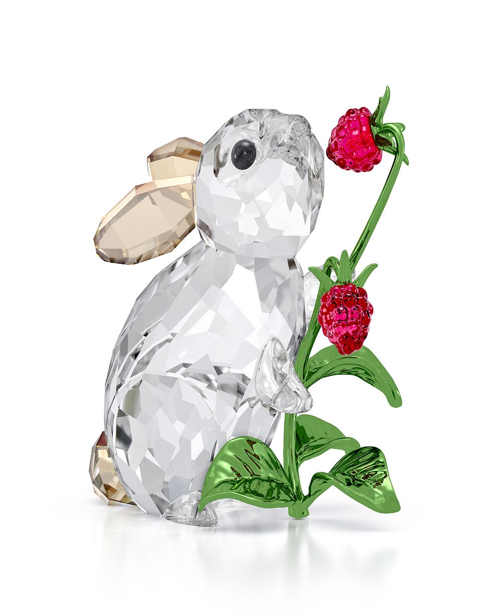 Swarovski фигурка кролика и малины из хрусталя Idyllia