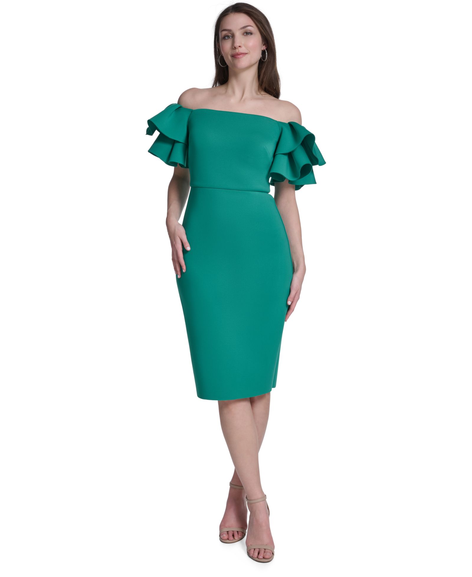 Женское платье-футляр Eliza J Off-The-Shoulder Sheath