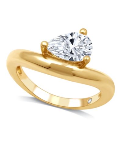 And Now This Cubic Zirconia Pear Shaped Ring