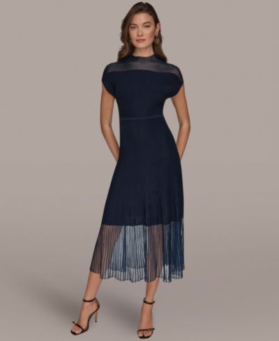 Женское платье Donna Karan New York Mock Neck Midi