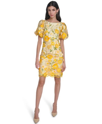 Платье Eliza J Petite Printed Boat Neck