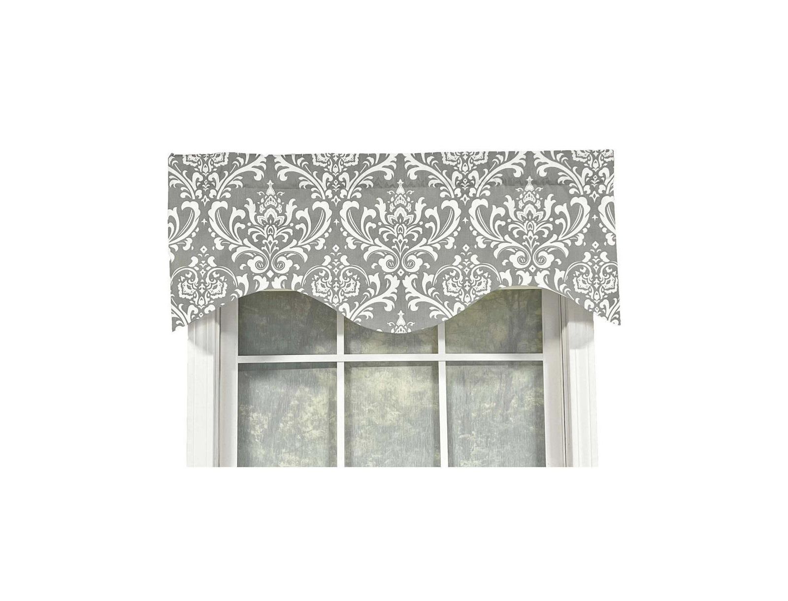 Занавеска RLF Home 50" x 17" Ozbourne Cornice Syel 3" Rod Pocket Valance