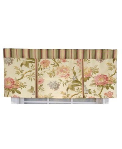 Плиссированный ламбрекен RLF Home Casa di Fiori для окон, 50" x 16" Cameo