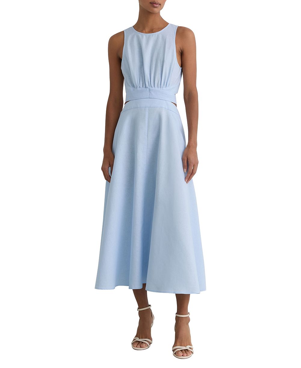 Женское миди-платье REISS Hazel Fit & Flare Cutout