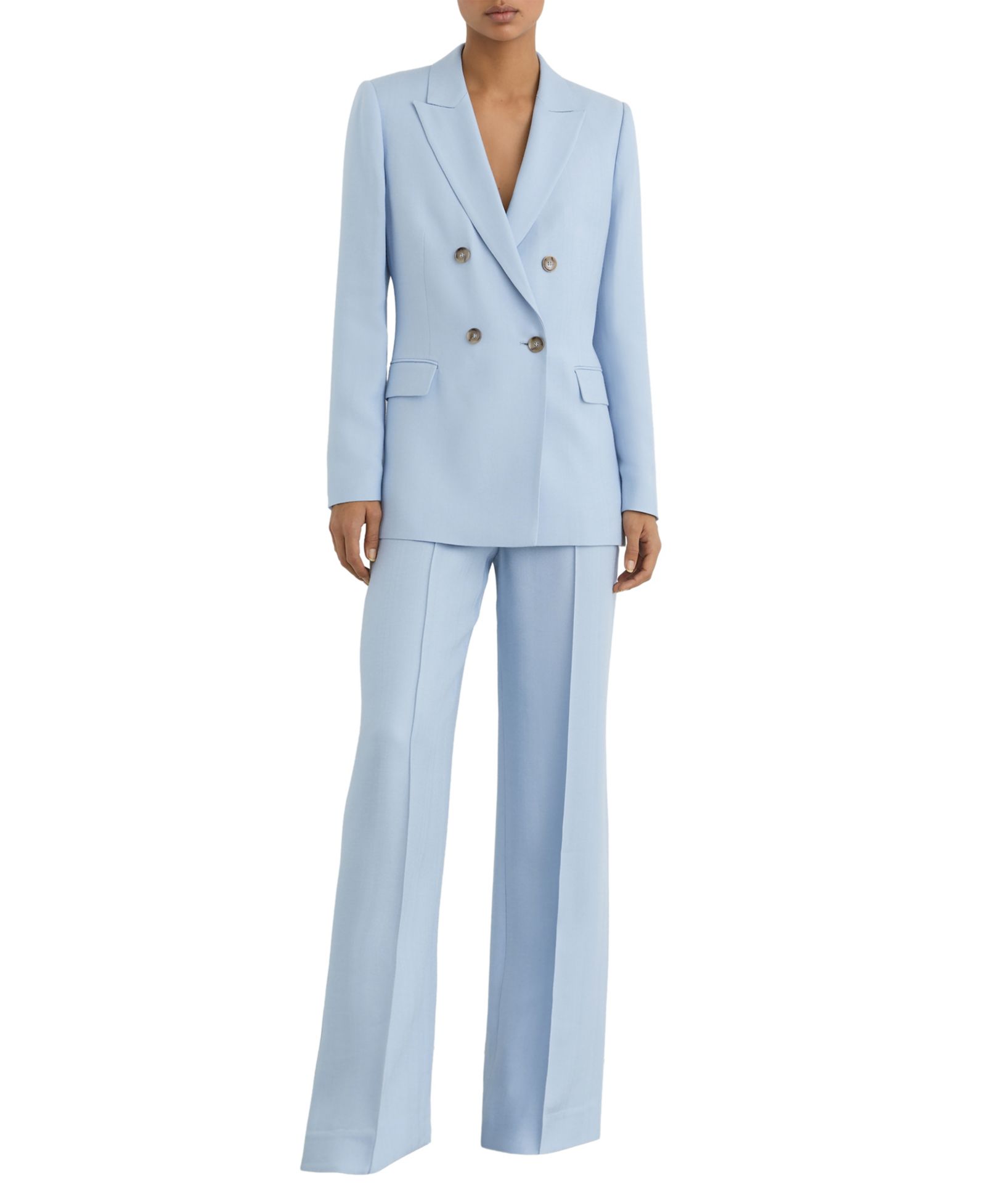 REISS Женский Double-Breasted Peak-Lapel Suit Blazer