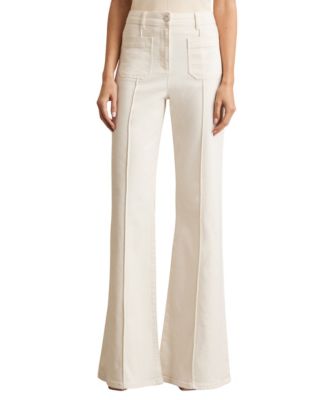 REISS Petite Sakura High-Waisted Flared Jeans