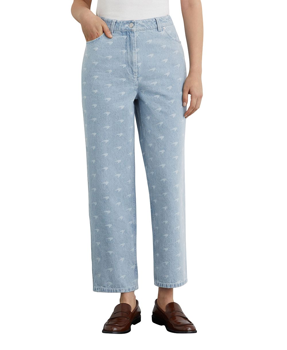 REISS Women's Clairo High-Waisted Straight-Leg Jeans