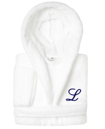 Linum Home Personalized Kids Super Plush Hooded Bathrobe