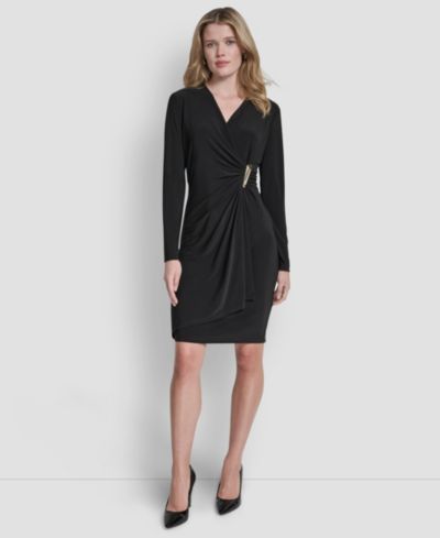 Женское платье DKNY V-Neck Wrap