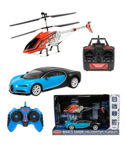 World Tech Toys 1:14 Bugatti Chiron 3.5 Channel Gyro Remote Control Pursuit Set