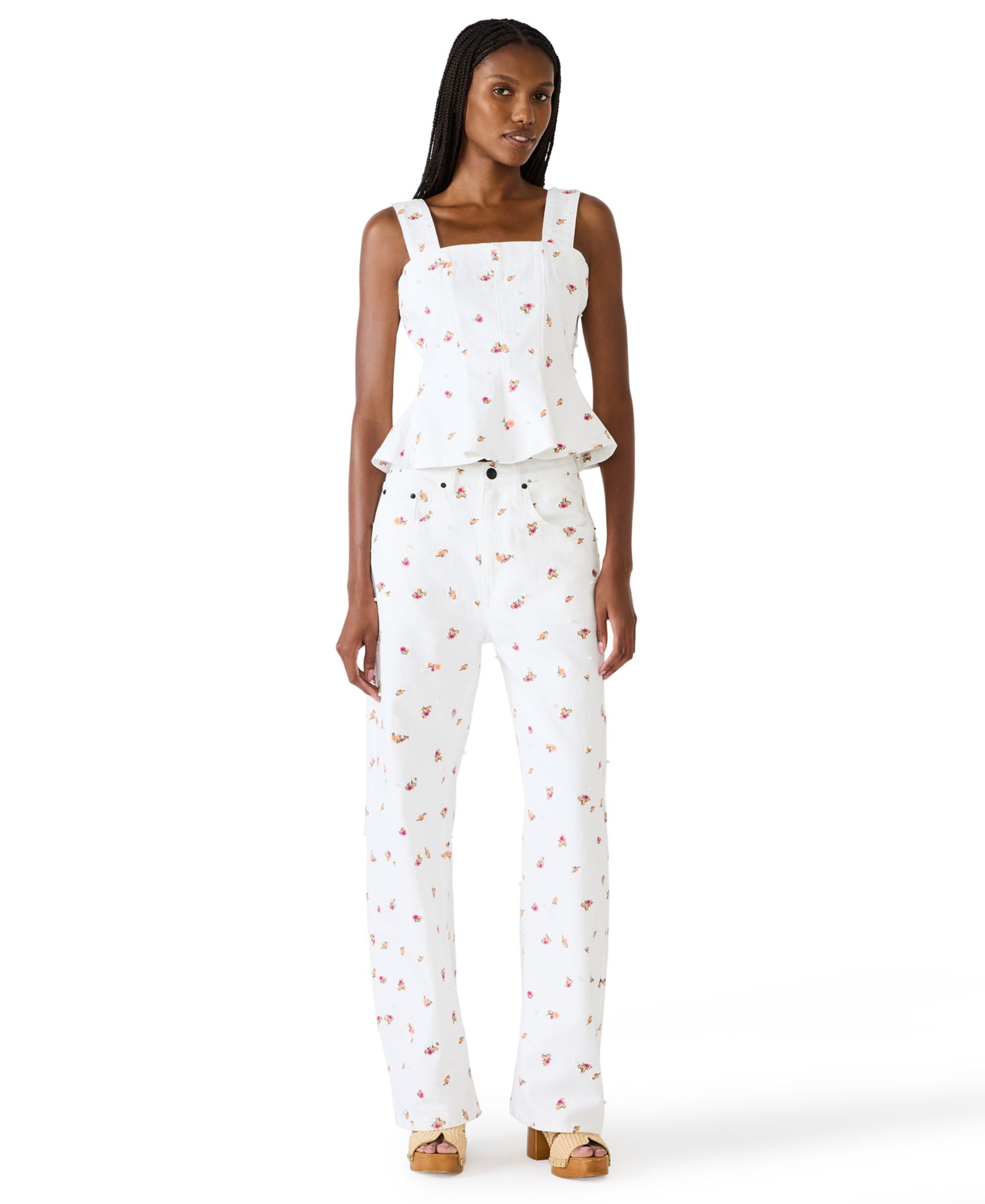 Steve Madden Женский Fiorella Square Neck Top