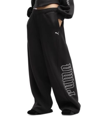 Puma Женские широкие брюки из флиса Street Glam