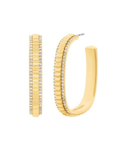 Michael Kors Lexington Large Hoop Earrings