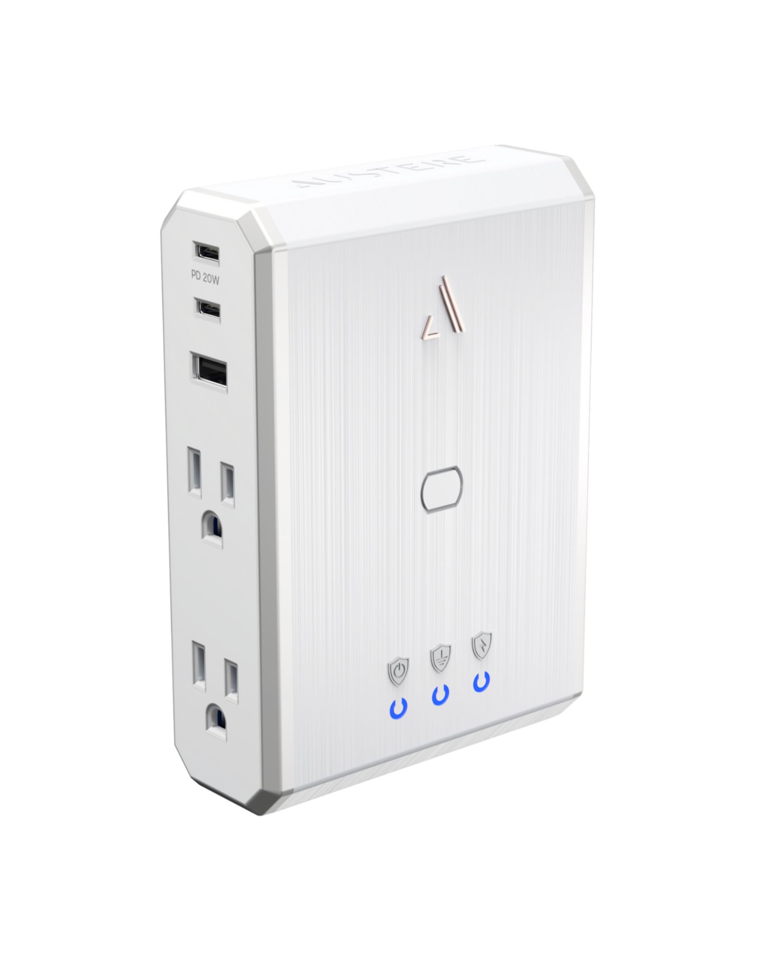 Austere V Series сетевой фильтр на 4 розетки с USB и портом USB-C 20W PD