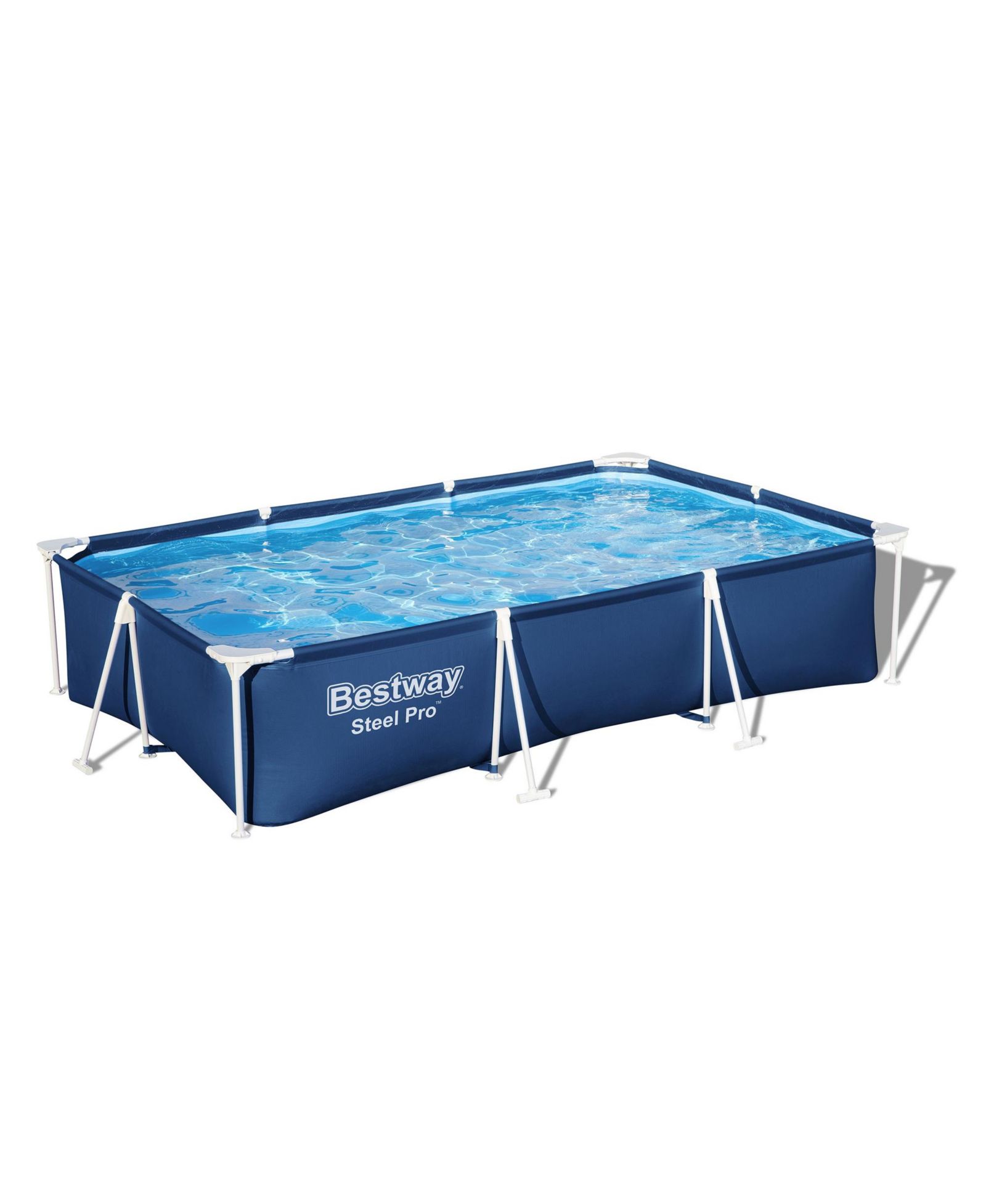 Bestway Steel 9'10" x 6'7" x 26" Rectangle Above Ground Pool w/DuraPlus Liner