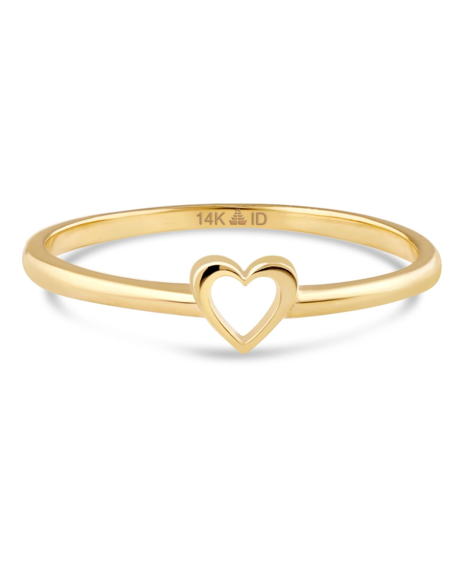 Кольцо Devata с открытым сердцем из 14K Gold, размер 6