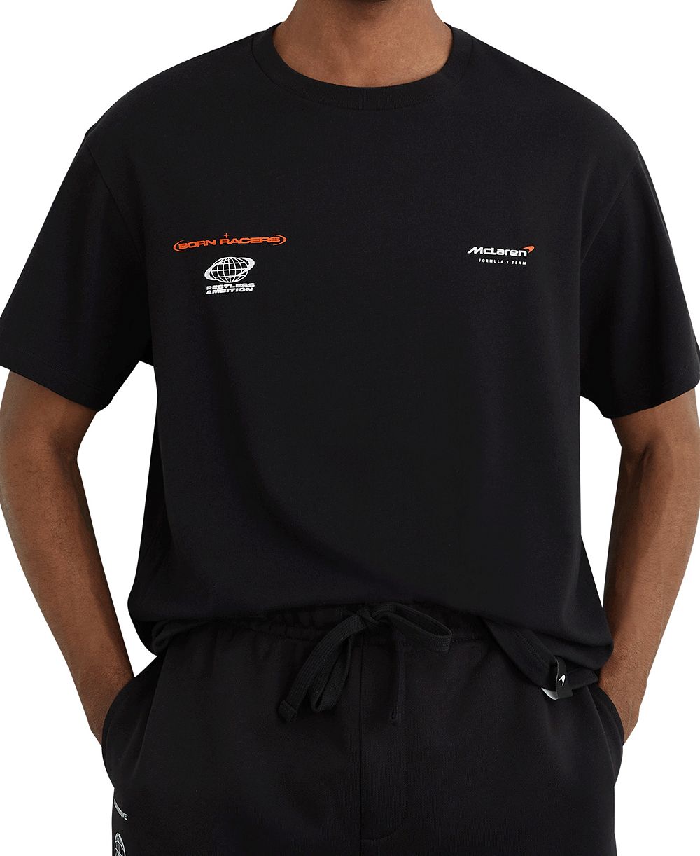 REISS Men's Nox Logo Printed Mclaren T-Shirt