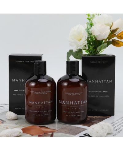 Manhattan Grey Набор для окрашивания и восстановления волос Grey Wash & Repair Kit